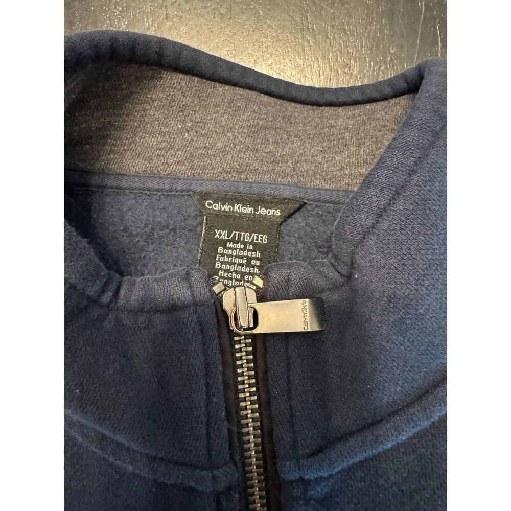 Calvin Klein Mens Zip-up Size XXL EUC